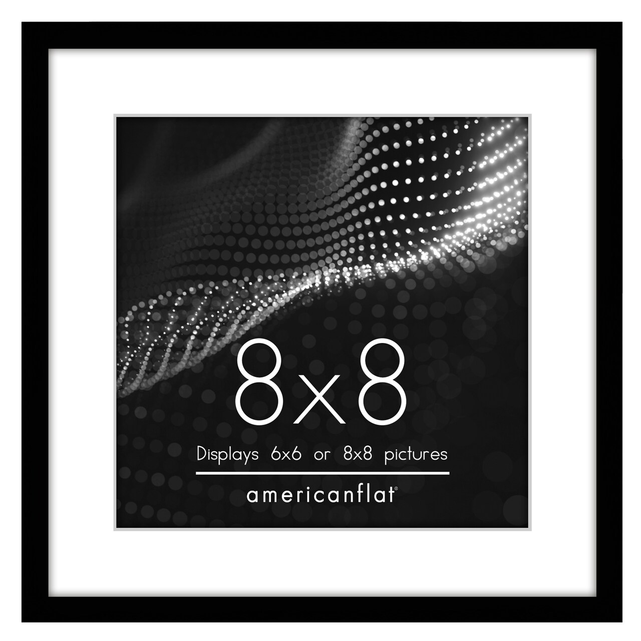 Americanflat Picture Frame with Mat - Modern Design, Shatter-Resistant Glass, Dual Sawtooth Hangers, Ideal for Home and Office Decor